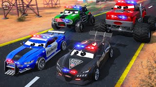 Police Cars Racing - Action-Packed Monster Police Cars Race | Off-Road Racing | Crazy Competition screenshot 5