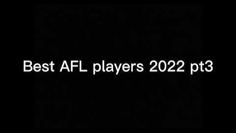Best AFL player from each team pt3