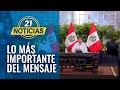 Lo mejor del mensaje a la nación del presidente Vizcarra