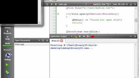 C++ Qt 85 - Binary IO basic object serialization
