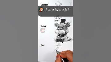 Five Nights at Freddy’s movie Dad vs Artist how to draw Freddy. Halloween drawing #gaming #movie