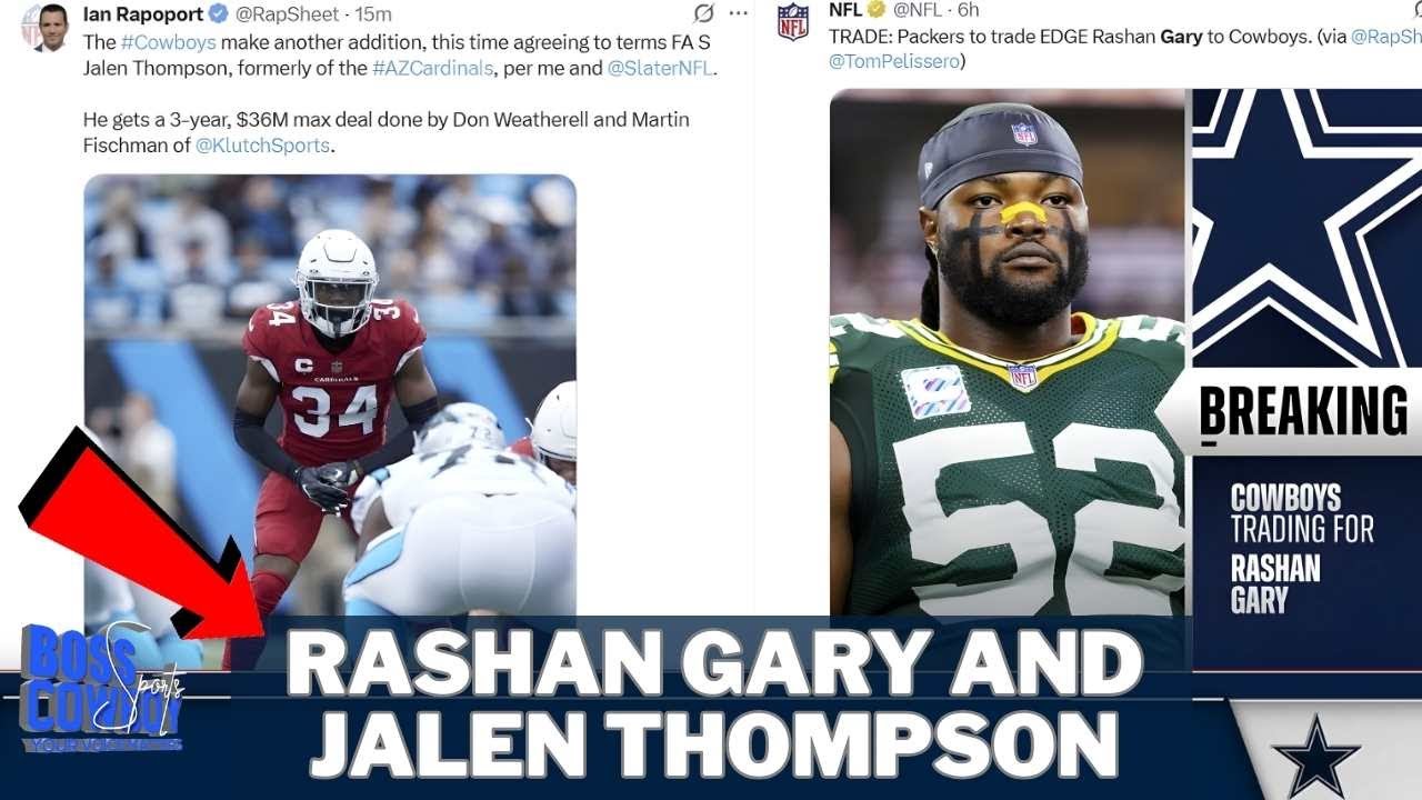 🎥 BREAKING: Dallas Cowboys Land Jalen Thompson & Rashan Gary! Boss Show Me Explains👀⭐