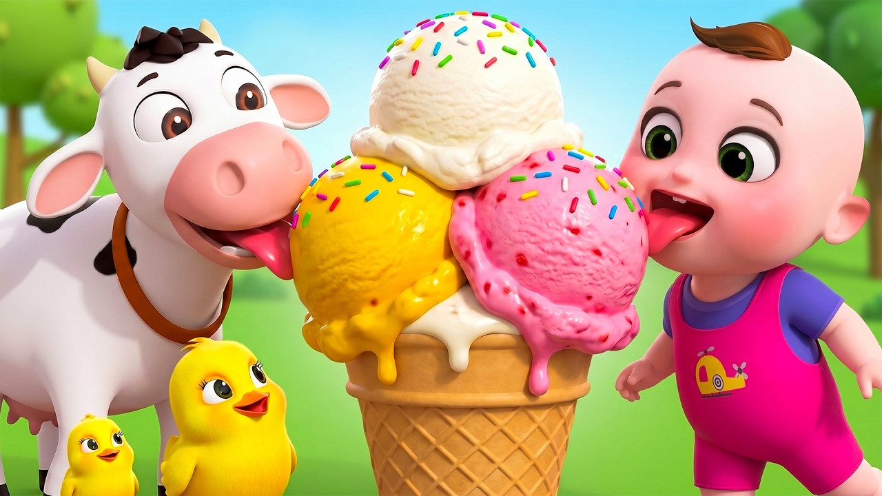 Lola The Cow’s Yummy Ice Cream Song + Animal Farm Song New Compilation | Baby Cartoon & Kids Song