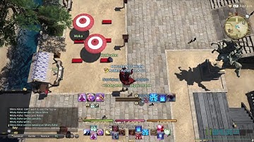FINAL FANTASY XIV Kugane Lamp Post Year End YOLO Jump