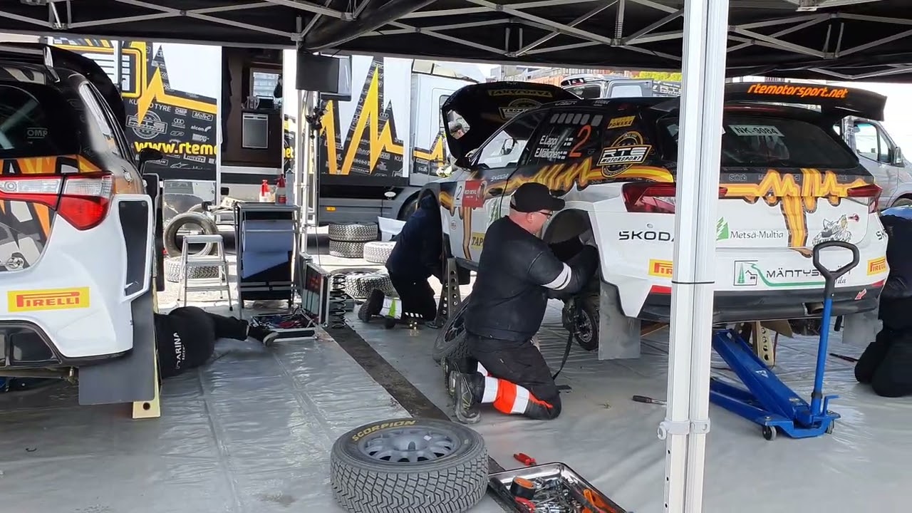 SM Red Devil Länsirannikon Ralli 2025 24.5.2025 - Kupittaa service area