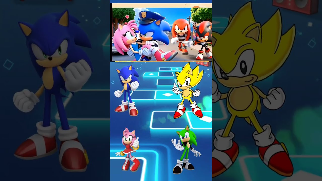 Scary Sonic Vs Shadow Silver Coffin X Dance Tiles Hop Edm Rush