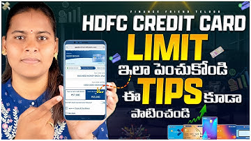 How To Increase Hdfc Credit Card Limit Telugu 2025 | Limit Enhance & Loan Offers Telugu 2025