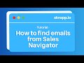 How to find emails of sales navigator users  skrappio