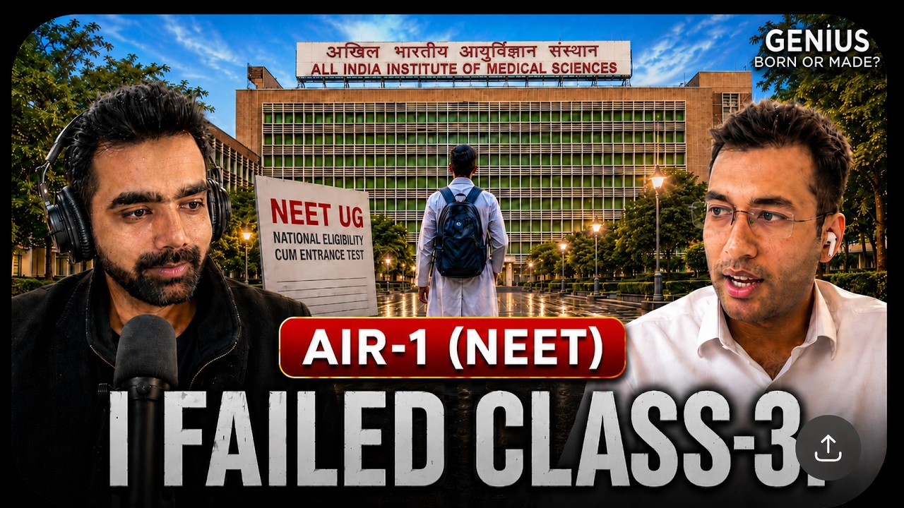 3× AIR-1 Doctor: No One Is a Born NEET Topper