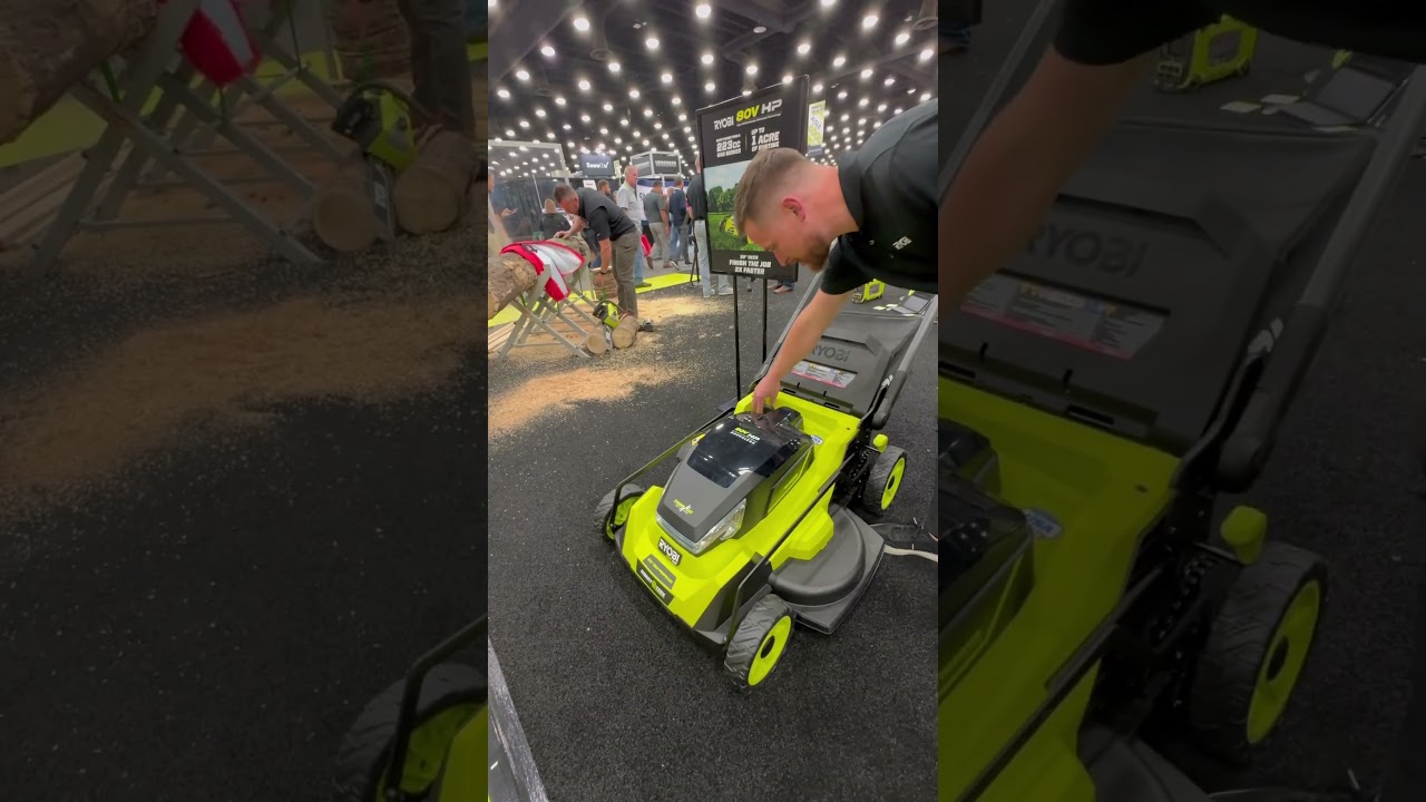 Газонокосилка Ryobi 80V 30 дюймов с питанием от аккумулятора