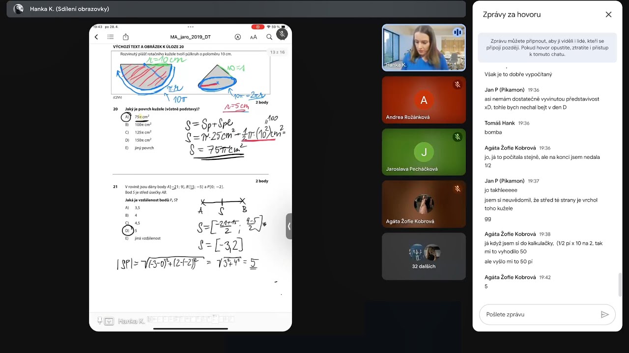 Live stream Maturita z matematiky 28.4.2025