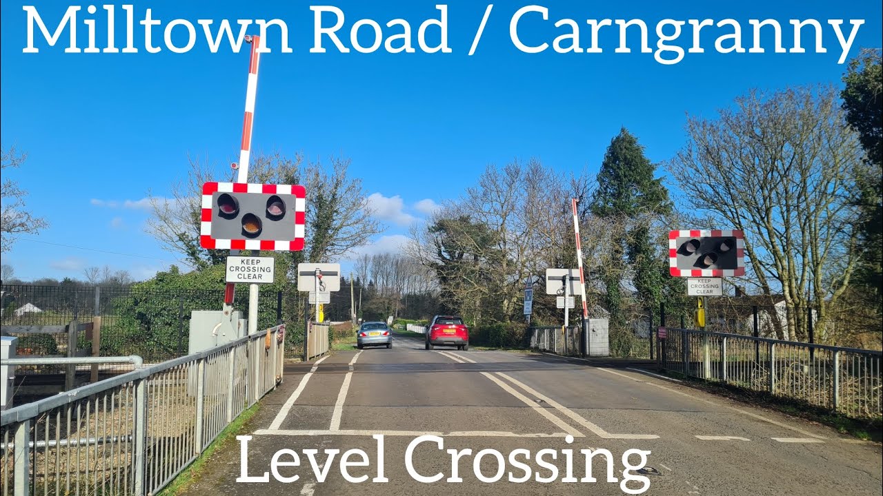 Milltown Road Level Crossing (County Antrim) Friday February 24.02.2023