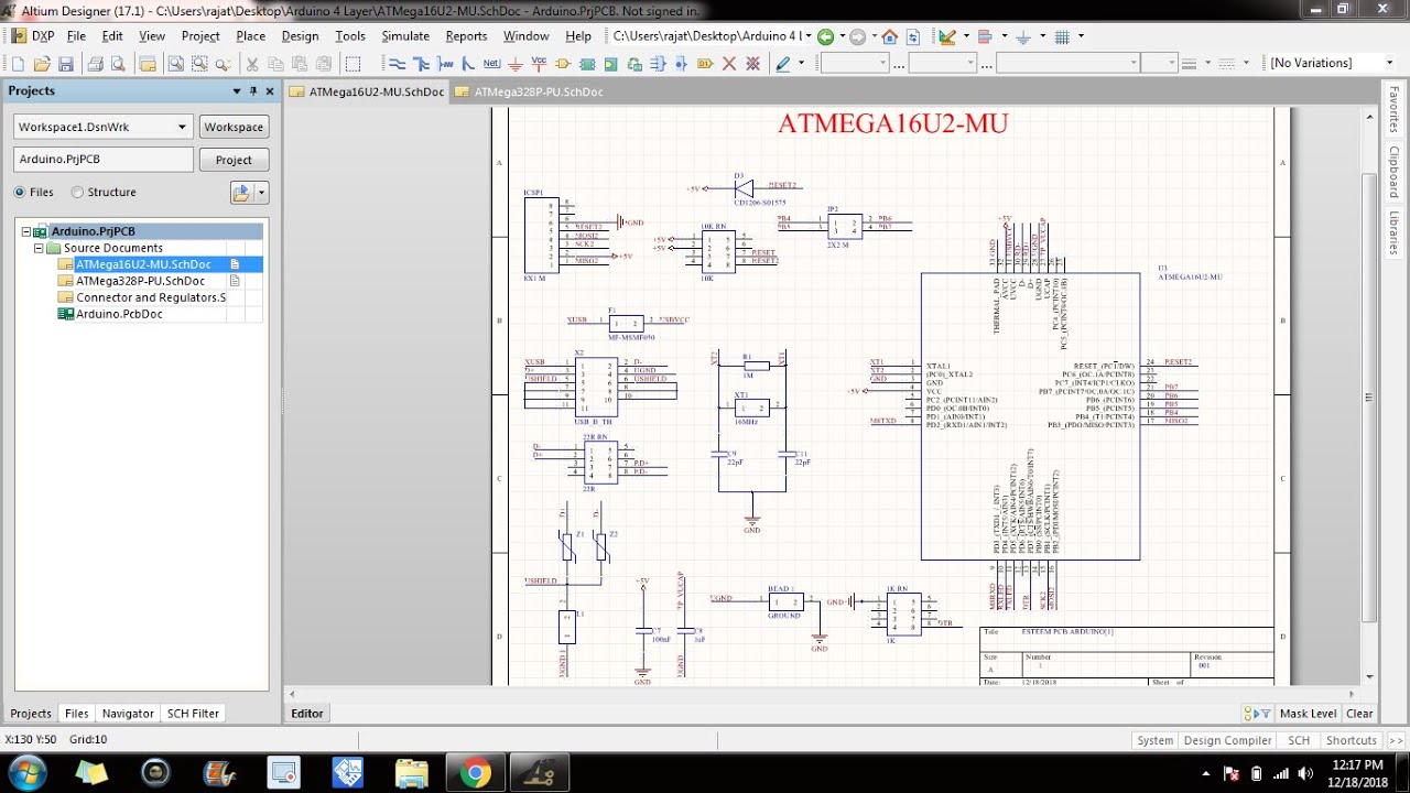 4 Layers PCB Designing in Altium : Schematic Design tutorial - YouTube