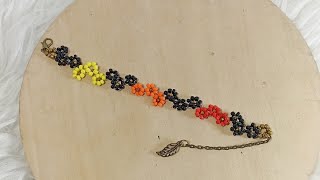 Diy Bracelet/Daisy zig zag pattern seed beads bracelet / Diy beaded bracelet News