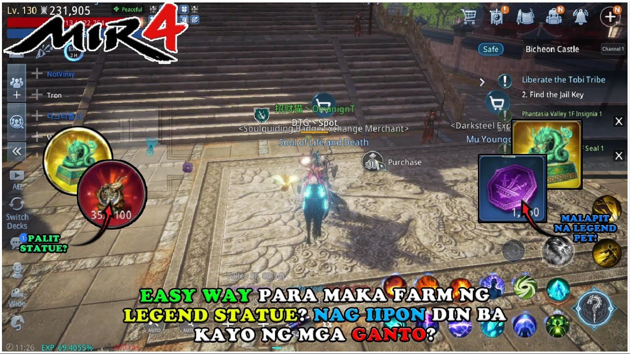 MIR4 - IBANG PARAAN PARA MAKAPAG FARM NG LEGEND STATUE! TAMANG IPON LANG ANG THE BEST WAY!  - F2P