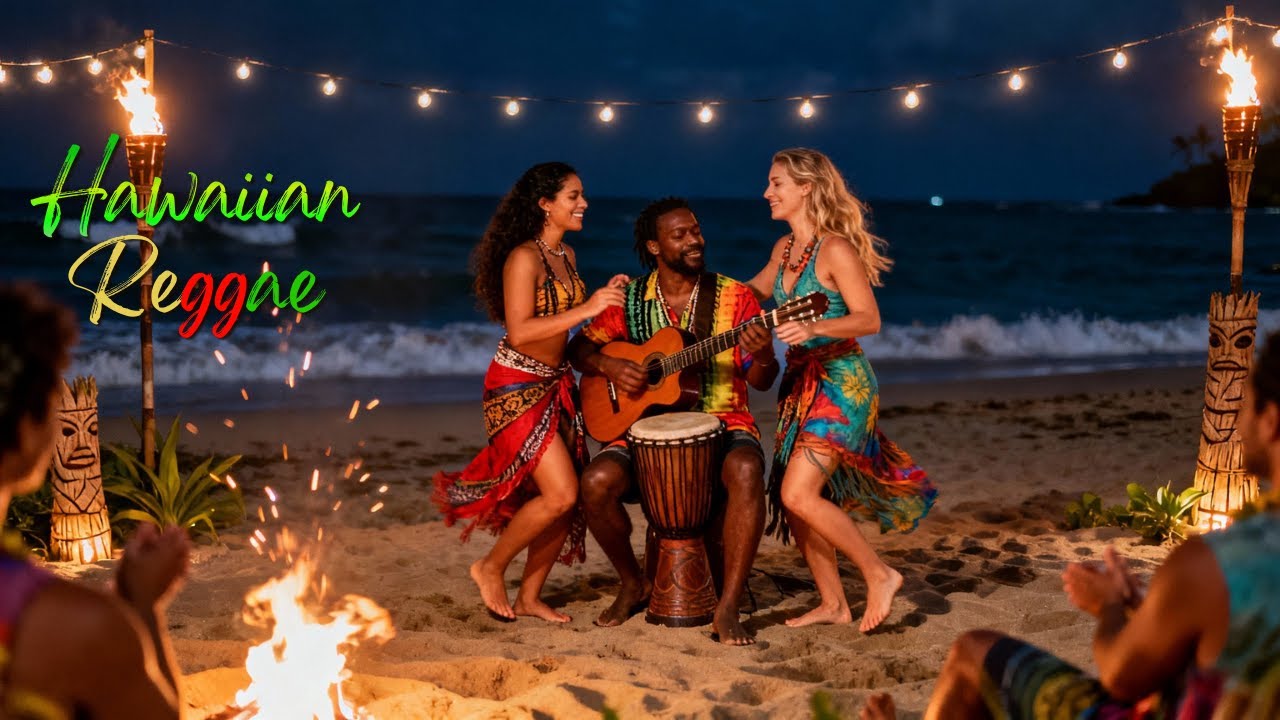 Tropical Escape: Hawaiian Reggae Chill 🌴 Relaxing Island Music for Anxiety Relief
