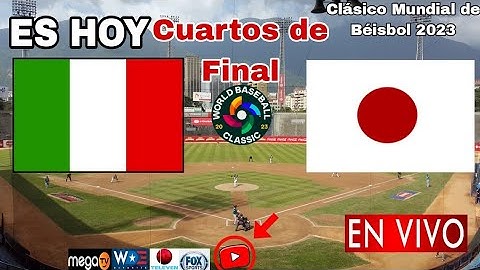 Italia vs. Japón en vivo, donde ver, a que hora juega Italia vs. Japón, béisbol cuartos de final