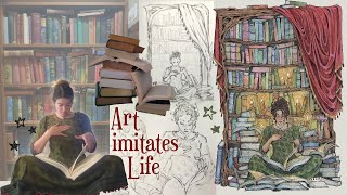 Art Vlog: reading,  painting & the thought process