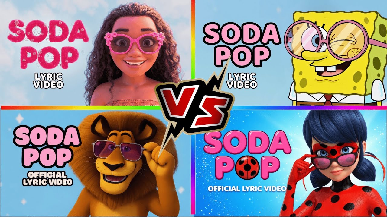 Soda Pop Characters Battle 🥤 | Madagascar VS Harry Potter VS Miraculous Ladybug