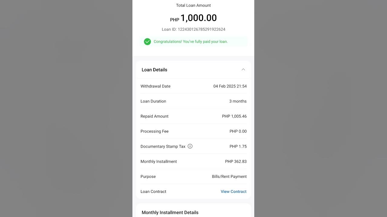 Sample computation of 1k loan in seabank sharekolang youtube