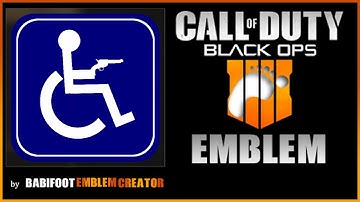 COD BO4 Emblem Tutorial -  Handicap Icon (VERY EASY)