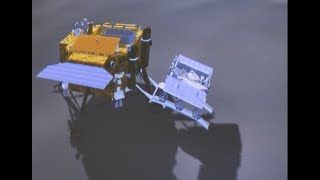 Chang'e-4 Probe's Rover Separates From Lander Chang'e-4 Probe's Rover Separates From Lander