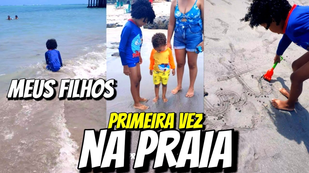 Meus filhos saíram do interior para ver a praia pela primeira vez e foi...
