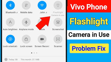 Vivo Flashlight Not Working | Flashlight Camera In Use Problem | Torch Camera In Use Problem Solve