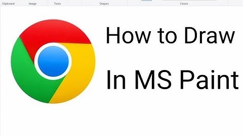 How to Draw Google Chrome Logo in MS Paint ||Step By Step ||Tutorial