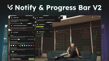 Notifications & Progress Bar V2 - FiveM Script [Standalone, QBCore, QBox, ESX]