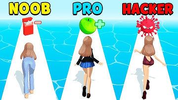 NOOB vs PRO vs HACKER - Run Healthy