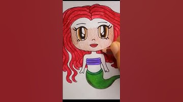 Painting The Little Mermaid #ariel #notmyariel #satisfying #shorts