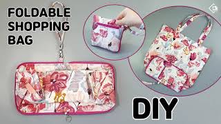 DIY REUSABLE GROCERY BAG/ Foldable Shopping Bag/ Wallet Tote/ sewing tutorials[Tendersmile Handmade]