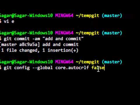 LF will be replaced by CRLF in git