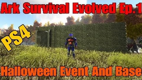 Ark Survival Evolved Ep.1 Halloween Event And Base PS4 Multiplayer Survival Let