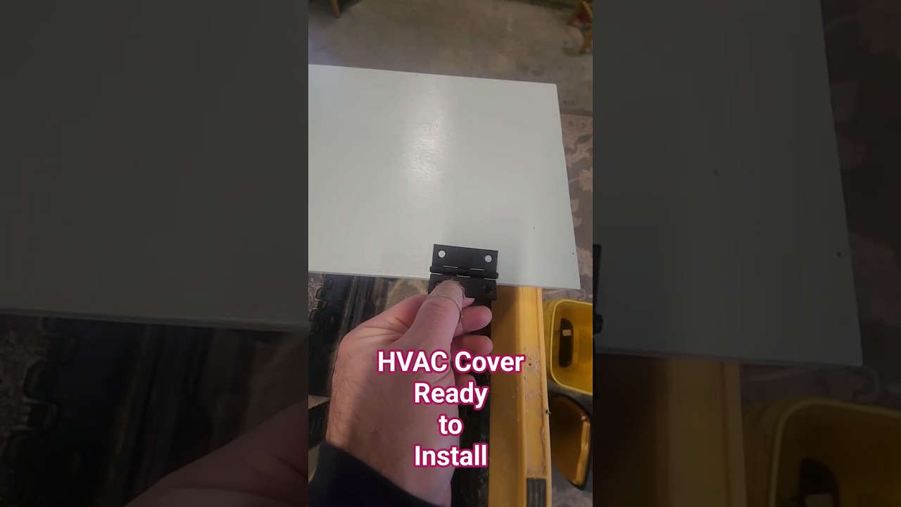 Крышка для системы отопления, вентиляции и кондиционирования готова к установке! #hvac #hvactraining