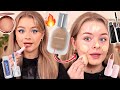 TESTING *NEW IN* MAKEUP!!! (Finally trying Haus Labs foundation...)