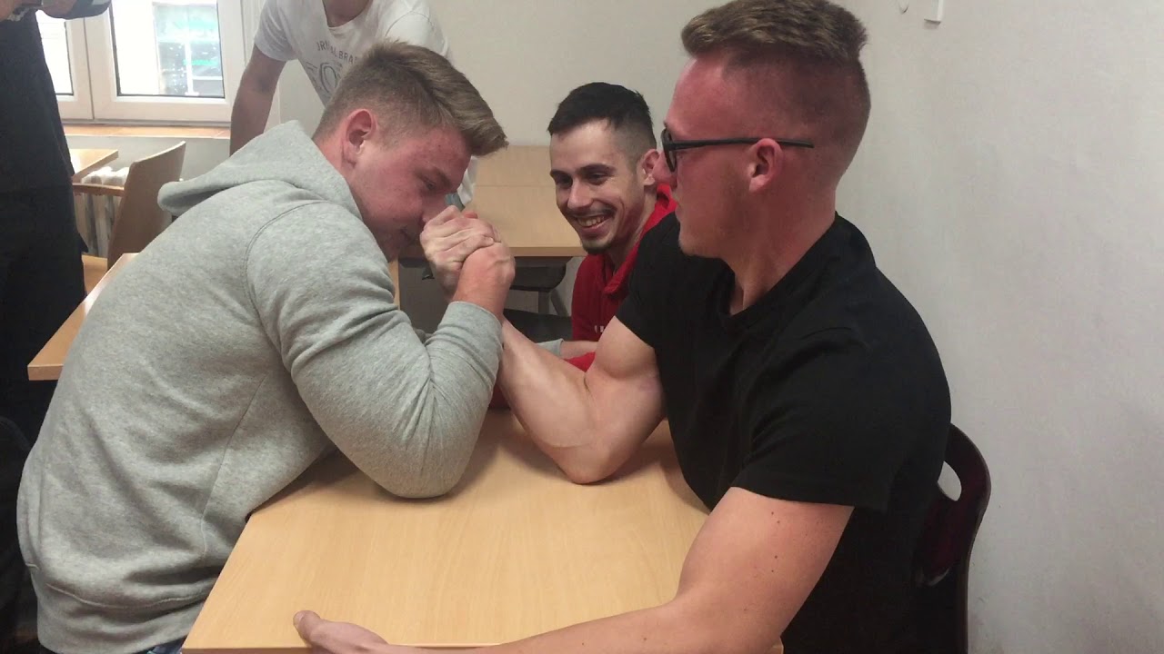 Armwrestling at school! Strong guys czechstreetarmwrestling part 4