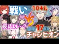 【カスタム2日目】多数のにじさんじライバーを倒しチャンピオン＆ライバーの反応は…？またも葛葉無双で10キル！【VTuber最協決定戦S2/英吸不滅/葛葉/不破湊/エクス・アルビオ/にじさんじ切り抜き】