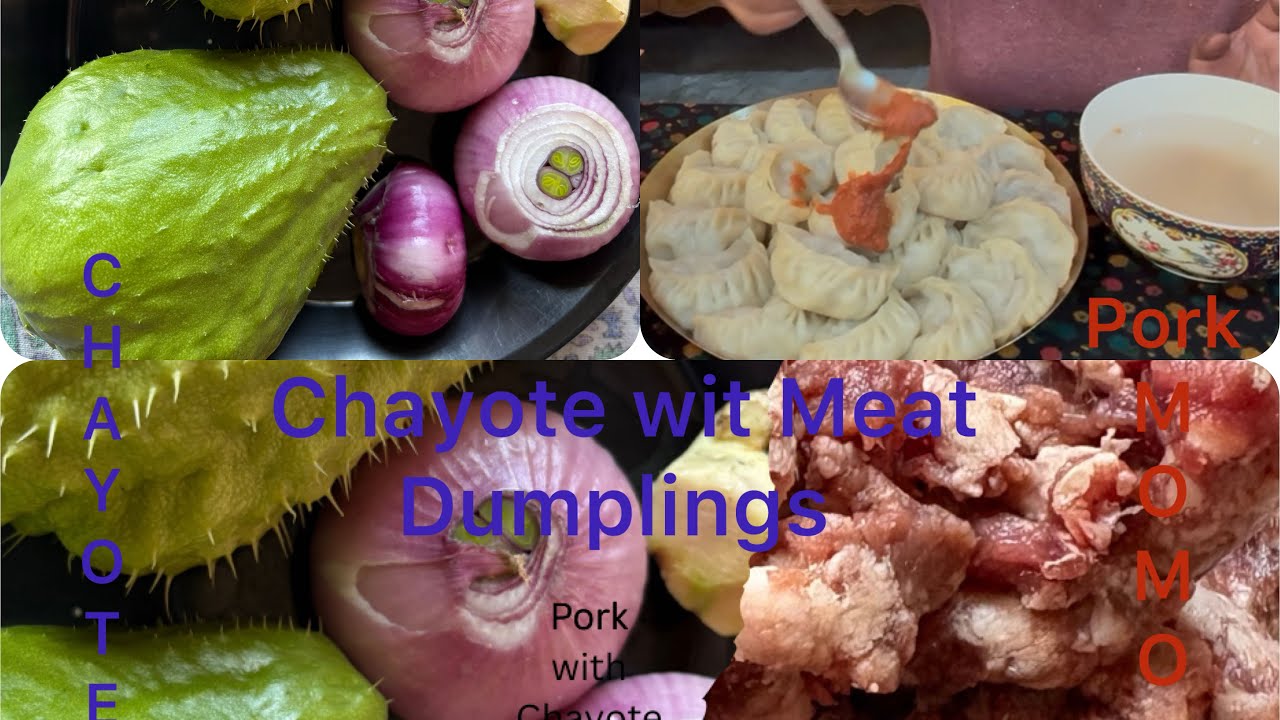 Pork Iskus ko Momo// Chayote with Pork Dumplings 