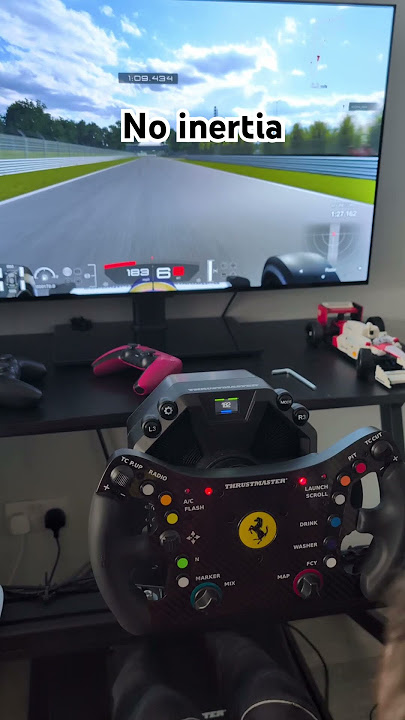 Thrustmaster T598 wheel / This is what having inertia off looks like