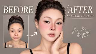 NO MAKEUP to FRESH SOFT GLAM | Before & After Makeup Transformation screenshot 3