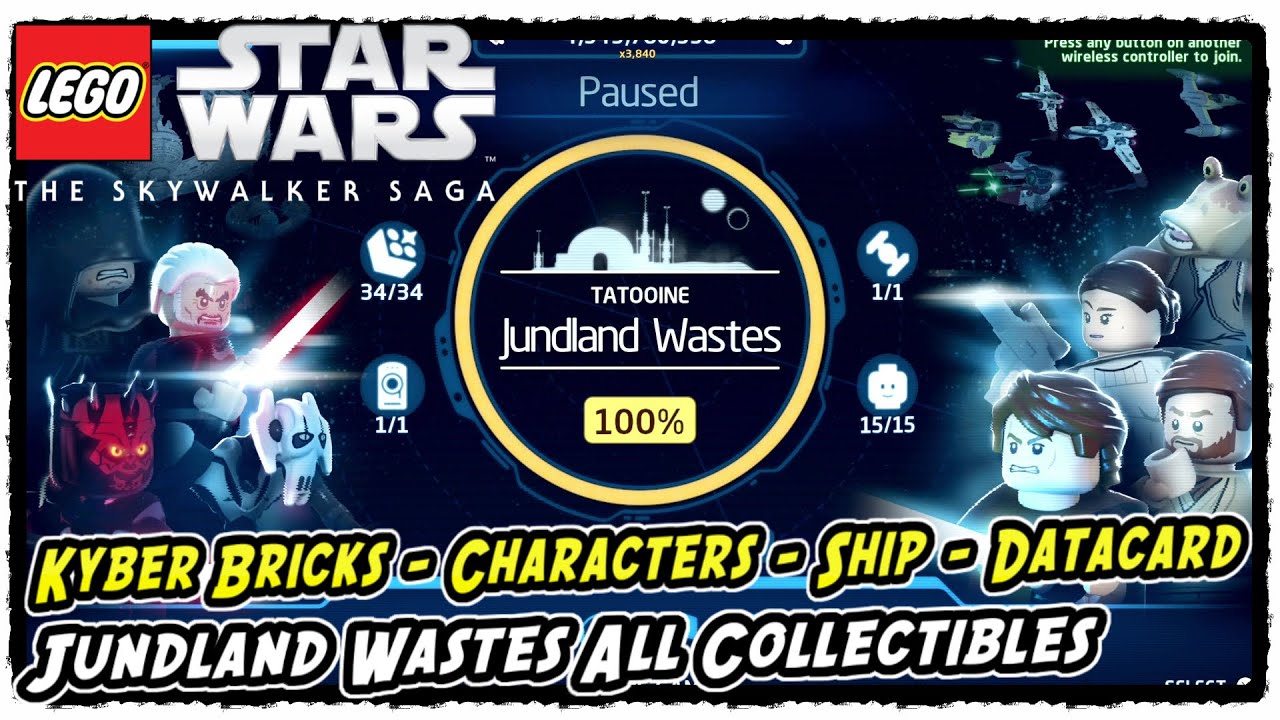 Lego Skywalker Saga Jundland Wastes All Collectible Locations (Kyber