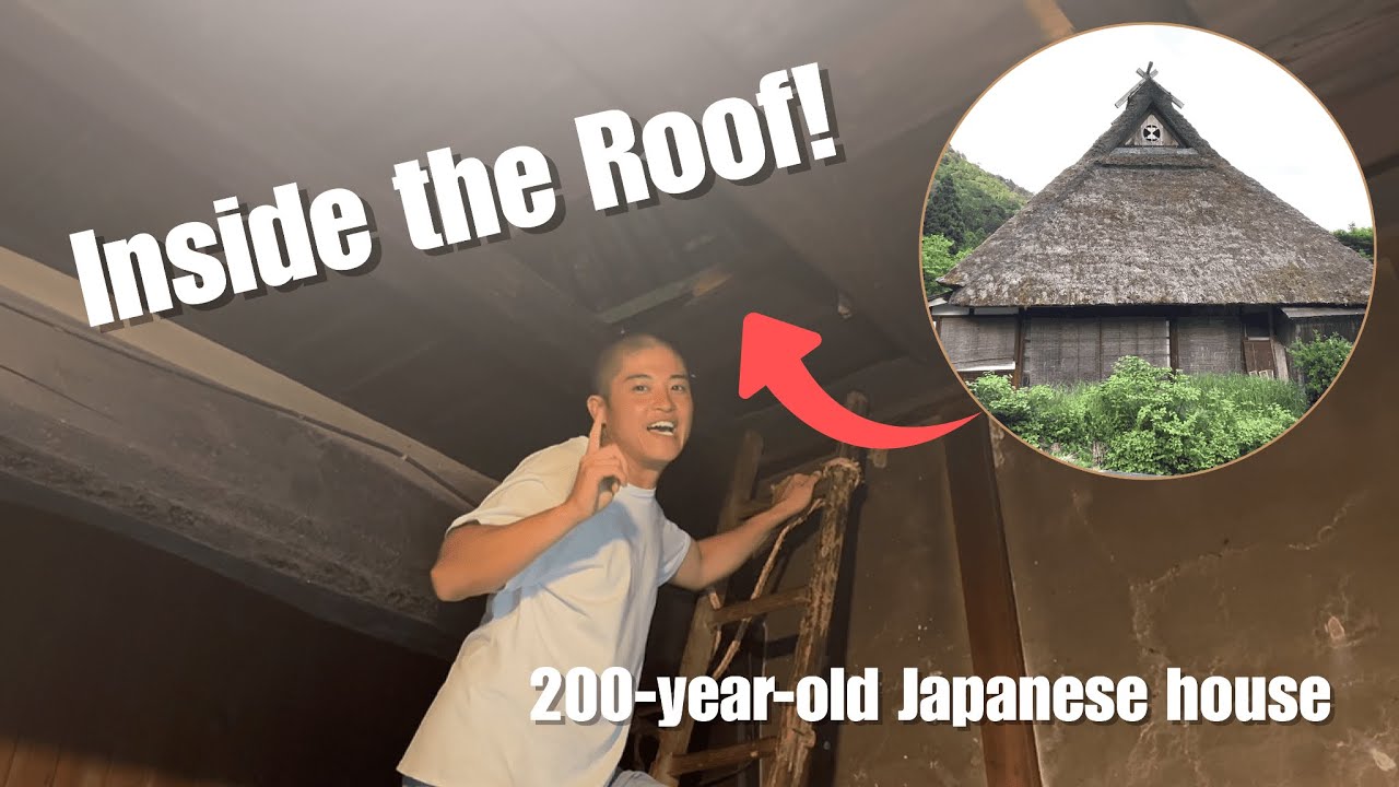Inside a 200-Year-Old Japanese Roof! 🏯✨🐕