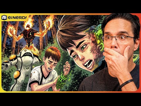 Thumbnail do vídeo: BEN 10 VIROU TERROR! OS ALIENS ESTÃO BIZARROS! [Análise cap. 02]