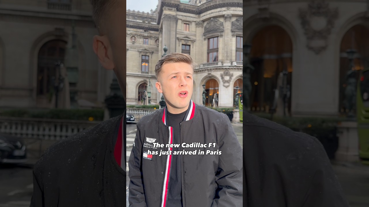 The new Cadillac F1 has just arrived in Paris 