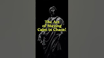 The Art of Staying Calm in Chaos! #stoicism #motivation #lifelessons #resilience #mindset #shorts