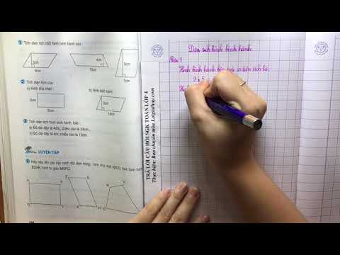 Video Giải bài: Diện tích hình bình hành (trang 103,104) -... - youtube