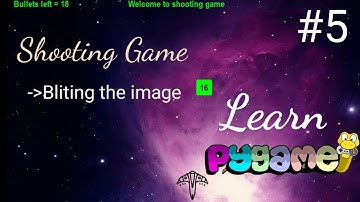 Python game development using Pygame - Bliting the image on screen #5