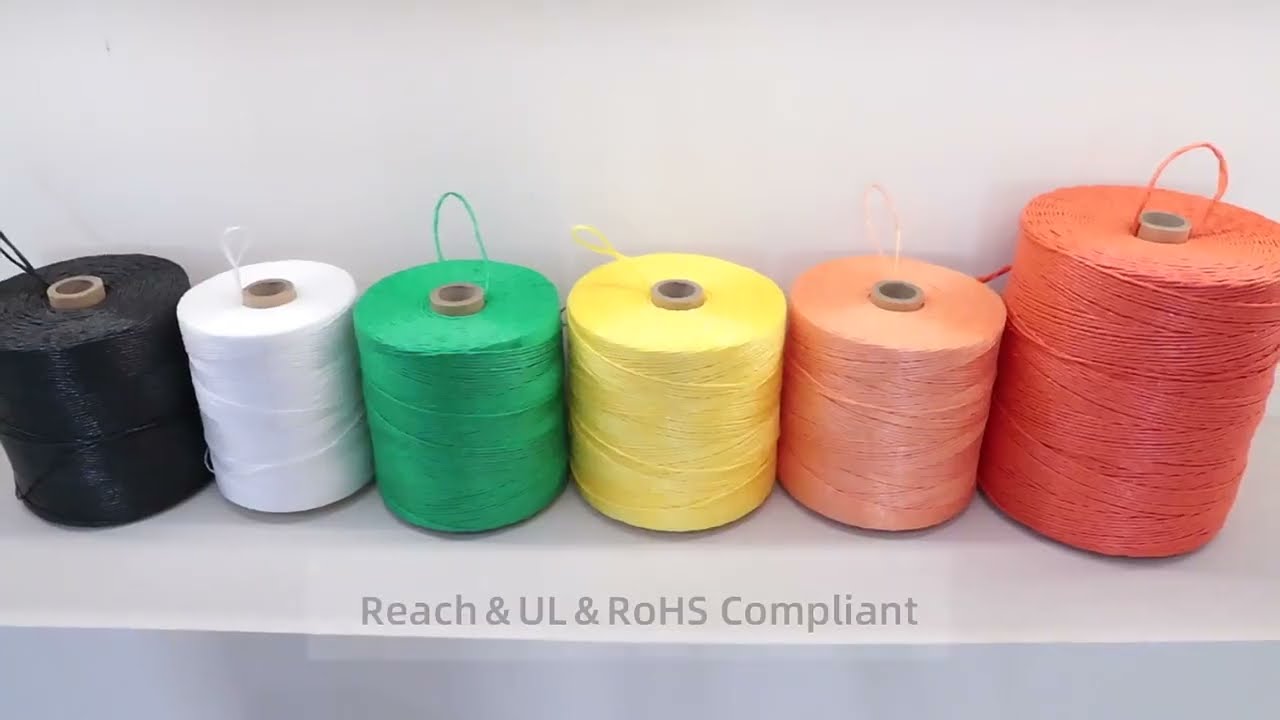 Wuxi Henglong High-quality PP Twine/Rope with Fibrillated Treatment and UV-resistant.